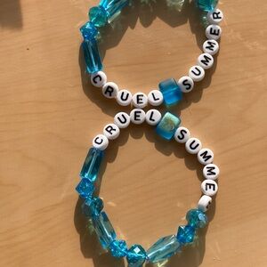 Taylor swift eras tour Blue Beaded 'Cruel Summer' Bracelets